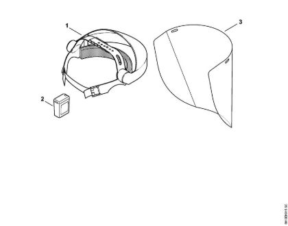 Protectores de la cara y protectores para los oí­dos Combinación de protector para la cara/para los oí­dos, pantalla, largo Combinación de protector para la cara - para los oí­dosÂ pantalla largo -0233 de la marca Stihl